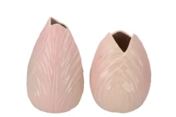 Menton Tulp Vaas Lichtroze 17x17x22cm