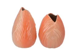 Menton Tulp Vaas Oranje 17x17x22cm