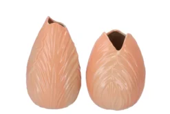 Menton Tulp Vaas Perzik 17x17x22cm