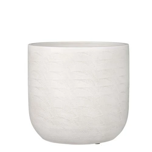 Nora Pot Rond Off White - H24xd25cm 1 Nora Pot Rond Off White - H24xd25cm