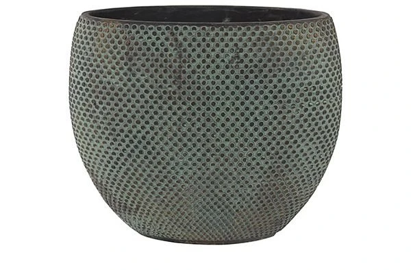 Planter Fay Blue Gold D36x20 H29 1 Planter Fay Blue Gold D36x20 H29