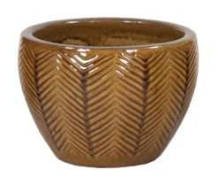 Portly Egg Fishbone Honey - Ø 38 X H 27 Cm