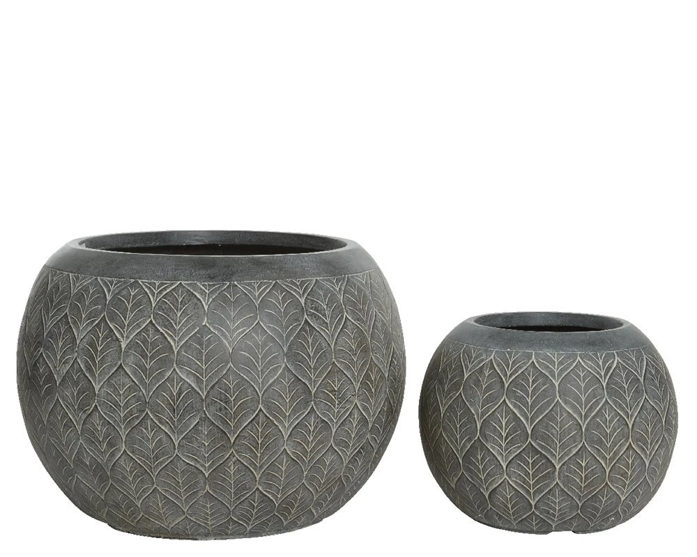 Pot Ella Lichtgrijs - Ø 36 X H 27,5 Cm 3 Pot Ella Lichtgrijs - Ø 36 X H 27,5 Cm - Afbeelding 3