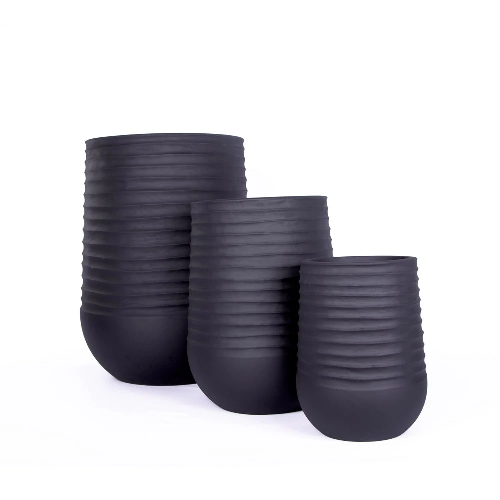 Pot Matt Black - D39x51cm 2 Pot Matt Black - D39x51cm - Afbeelding 2