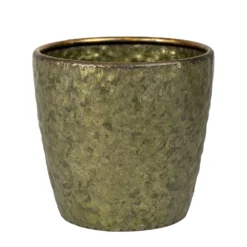 Pot Metaal Antique Gold (Incl. Liner) - Ø 19 X H 18 Cm