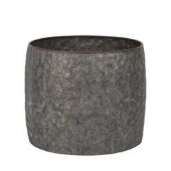 Pot Metaal Antique Grey (Incl. Liner) - Ø 21,5 X H 17 Cm