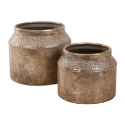 Pot Metaal White Gold - H 23,5 X D 28 Cm -KeramiekHuisNederland pot metaal white gold h 23 5 x d 28 cm 1000x1000 61a5f11a1bb40 l