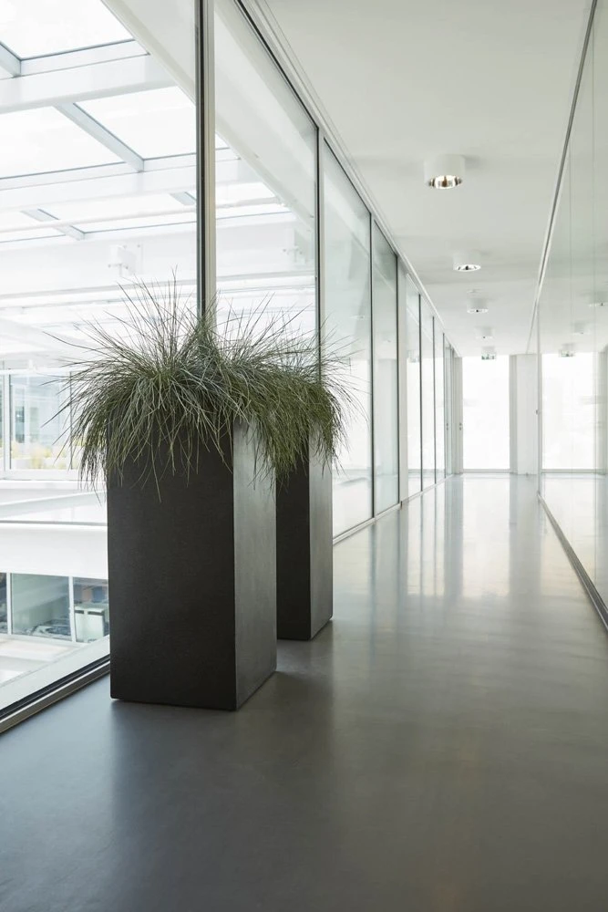 Pot Rechthoek Zwart - 35 X 35 X 78 Cm 2 Pot Rechthoek Zwart - 35 X 35 X 78 Cm - Afbeelding 2