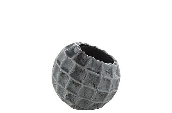 Pot Square Design Blauw D21 H19 1 Pot Square Design Blauw D21 H19