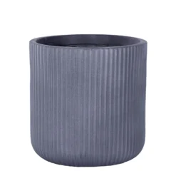 Pot Stripes Grey - D 36 X H 36 Cm