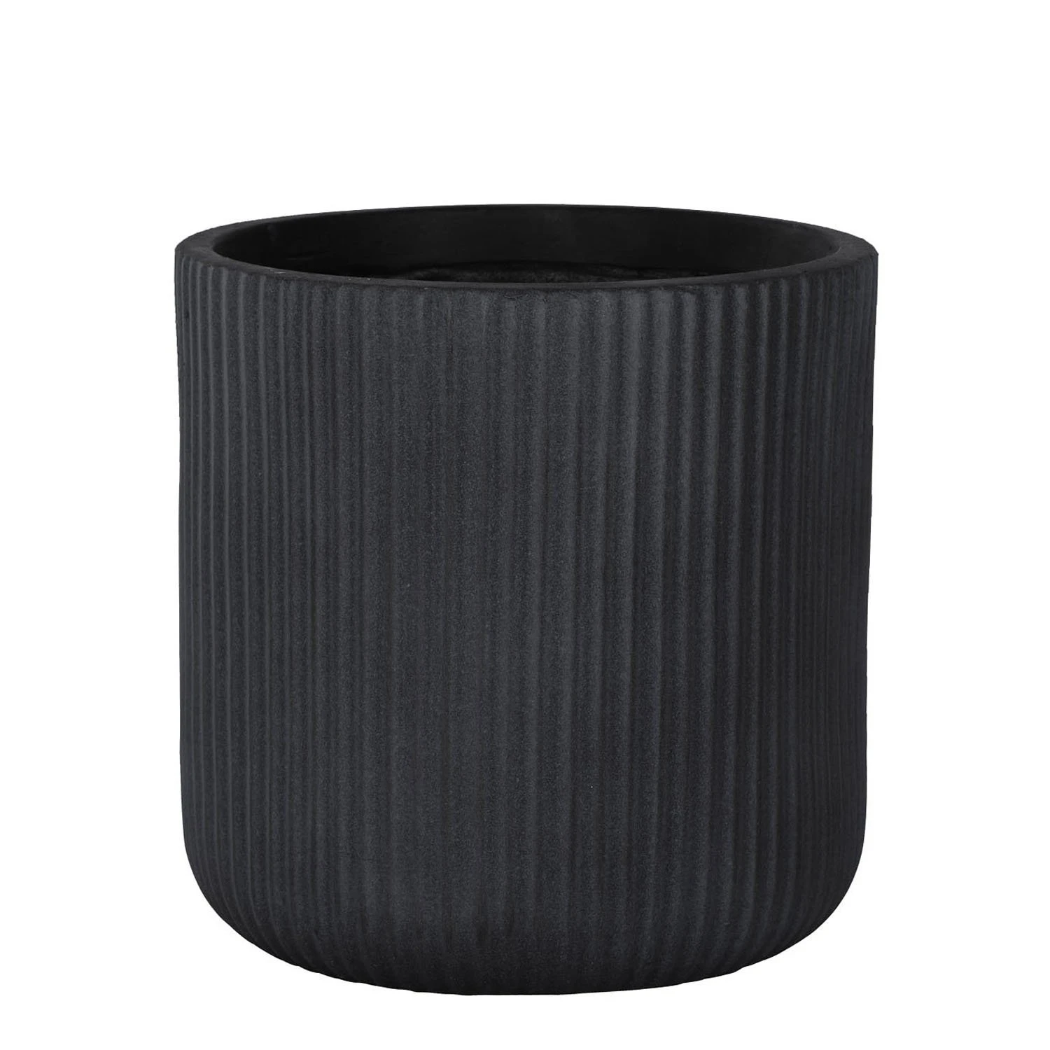 Pot Stripes Washed Black - D 45 X H 45 Cm 1 Pot Stripes Washed Black - D 45 X H 45 Cm