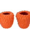 Raspberry Vaas Oranje 19x19cm