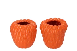 Raspberry Vaas Oranje 19x19cm