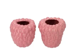 Raspberry Vaas Roze 19x19cm