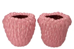 Raspberry Vaas Roze 37x37cm