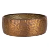 Schaal Metaal Antique Copper - Ø 35 X H 12,5 Cm