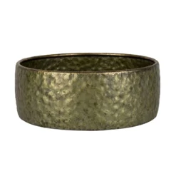 Schaal Metaal Antique Gold - Ø 30,5 X H 11,5 Cm