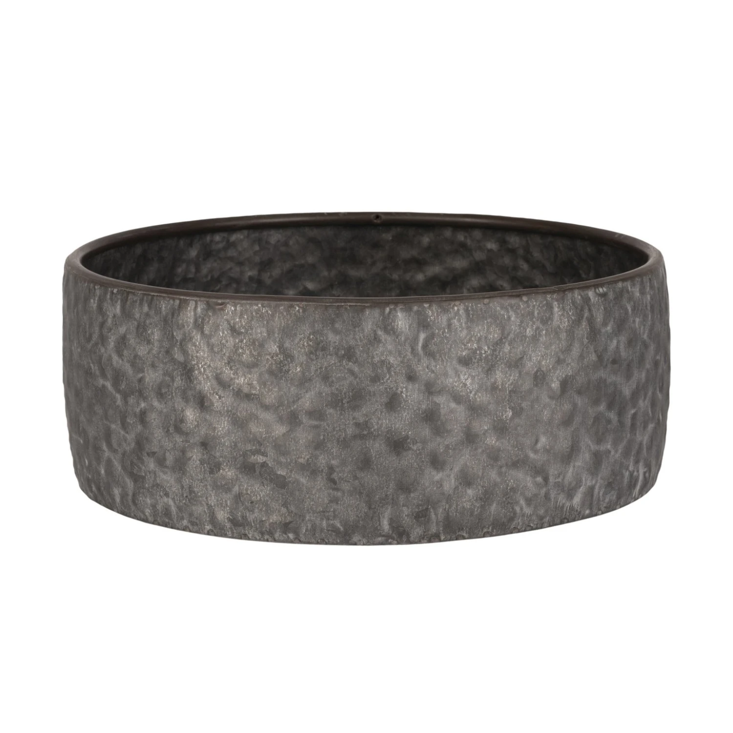 Schaal Metaal Antique Grey - Ø 30,5 X H 11,5 Cm 1 Schaal Metaal Antique Grey - Ø 30,5 X H 11,5 Cm