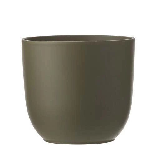 Tusca Pot Rond Groen - H25xd28cm 1 Tusca Pot Rond Groen - H25xd28cm