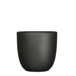 Tusca Pot Rond Zwart Mat - H25xd28cm