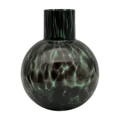Vaas Glas Green Leopard - Ø 14 X H 18 Cm