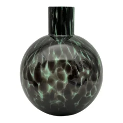Vaas Glas Green Leopard - Ø 17,5 X H 23 Cm