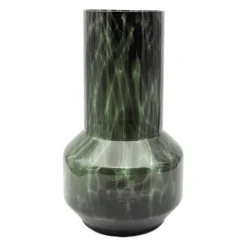 Vaas Glas Green Leopard - Ø 20 X H 35 Cm