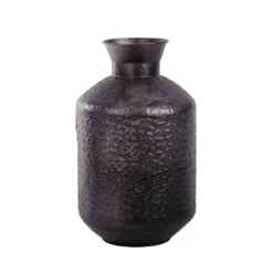 Vaas Metaal Rustique Black - H 44 X D 26 Cm