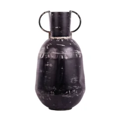 Vaas Metaal Vintage Black - H 54 X D 26 Cm
